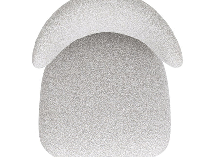 Locke - Modern Upholstered Counter Stool With Frame - Salt / Pepper