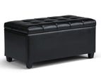 Black / Faux Leather
