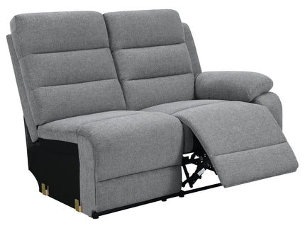 Aaron - 3 Piece Upholstered Sectional - Smoke