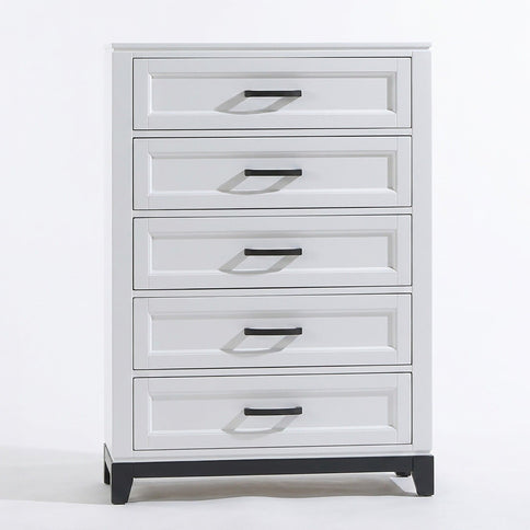 Bedroom Set, Bed With Drawers And Upholstered Headboard LED Lighting