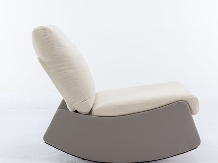 Modern Rocking Chair Recliner, Comfy Rocker Nursery Chair With Footrest, Accent Reading Chair, Upholstered Lounge Chair For Relaxing, Resting, Soft Padded Rocker For Indoor Living Room Bedroom