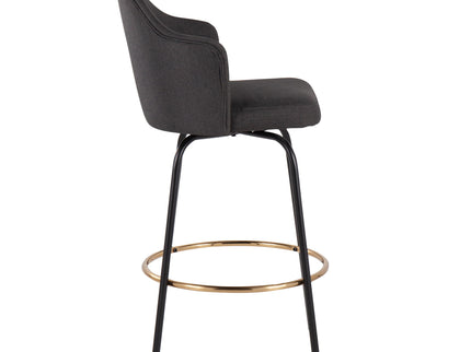 Ahoy - Contemporary Fixed Height Counter Stool Round Footrest (Set of 2)
