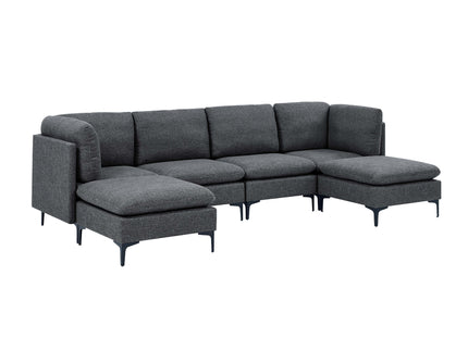 Upholstered Modular Sectional & Tall Legs