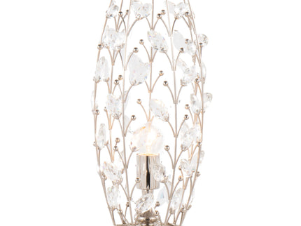 Crystal - Buds Contemporary Uplight Lamp - Polished Nickel / Clear Crystal