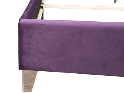 Upholstered Nailhead Trim Chic Bed