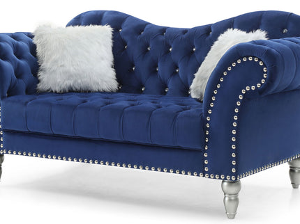 Elegant Round Arm Loveseat