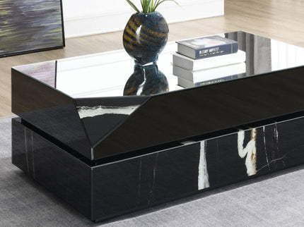 Wenona - Mirrored Coffee Table - Black