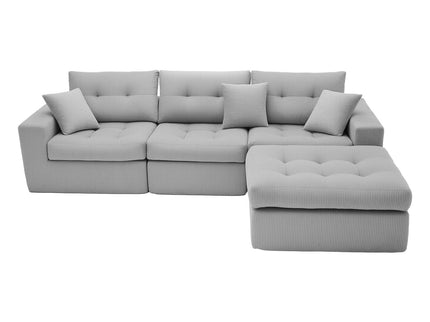 Corner Chaise L-Shaped Sectional Sofa Bed