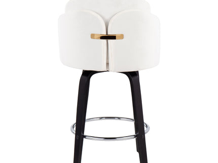 Dahlia - Contemporary Counter Stool Round Footrest (Set of 2)