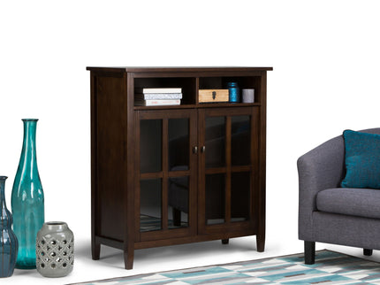 Warm Shaker - Handcrafted Medium Storage Media Cabinet