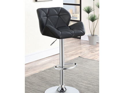 Adjustable Bar Stool With Height-Adjustable Base (Set of 2)