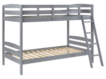 Kerr - Twin Over Twin Bunk Bed - Gray