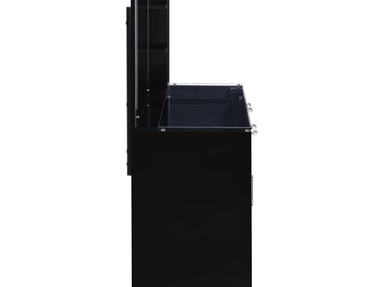 Kerr - 2 Drawer Makeup Vanity Table With Mirror And Stool