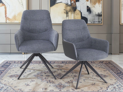 Hester - Arm Chair (Set of 2) - Gray