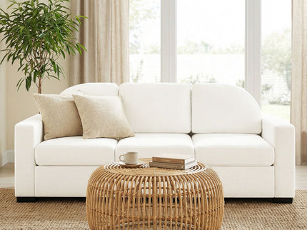 Modern 3 Seater Sofa With Curved Backrest