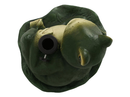 Charming Frog Prince Umbrella Base With Concrete Design - Green