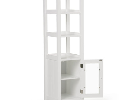 Acadian - Bath Storage Tower - Pure White