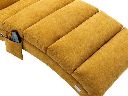 Massage Chaise Lounge Indoor With Remote Control, Ergonomic Electric Massage Lounger