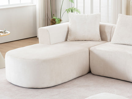 Modular Sectional Sofa With L Shape Chaise With Deep Seat
