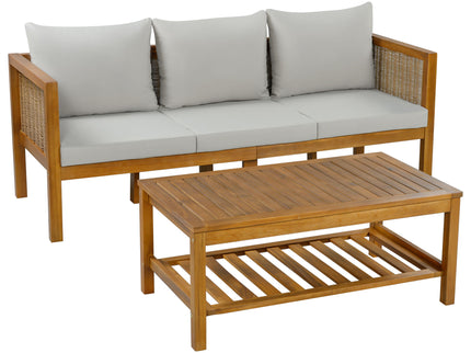 Patio Set Outdoor With Coffee Table And Cushions