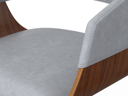 Lowell - Adjustable Swivel Bar Stool - Stone Gray