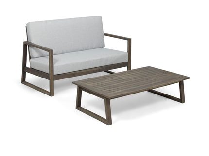Belgian - Loveseat & Coffee Table Set With Water Resistant Cushions
