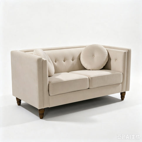 Chesterfield Loveseat 2 Seater Couch For Living Room
