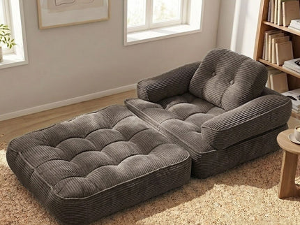 Convertible 2 In 1 Armrest Sofa For Bedroom