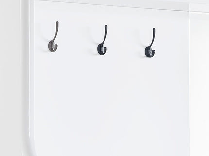 Buck II - High Gloss Hall Tree - White