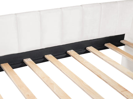 Upholstered Daybed With Ergonomic Design Backrest