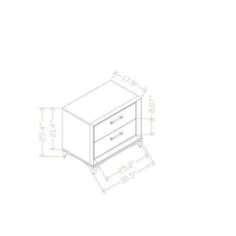 Star - Nightstand - White