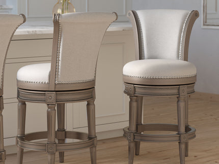 Swivel Barstool With High-Back