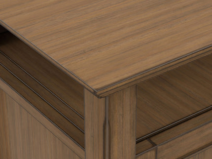 Amherst - TV Media Stand - Rustic Natural Aged Brown