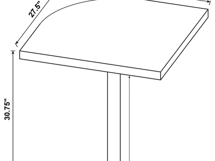 Ulloa - L Shape Desk With Mobile File Cabinet - Cappuccino