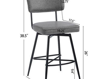 Retro Swivel Counter Stools (Set of 2)