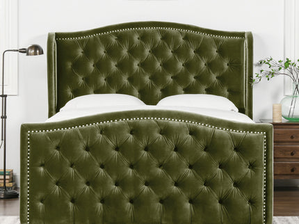 Marcella - Upholstered Shelter Headboard Bed Set