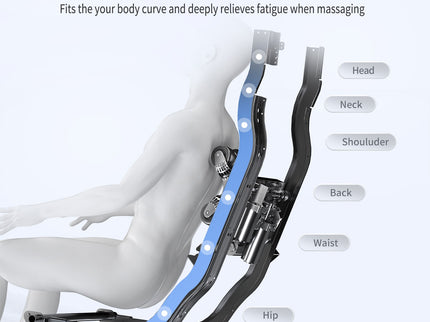 Bosscare - 2023 Brand New Update Gr8686 Massage Chairs With Ai Voice, App Control Sl Track Zero Gravity Full Body Massage Recliner - Gray