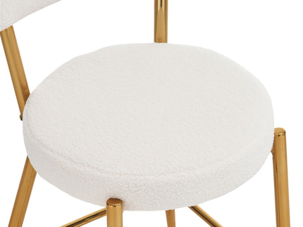 Modern Teddy Fabric Upholstered Bar Stools