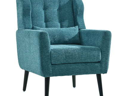 Modern Accent Chair Upholstered Foam Filled Living Room Chairs Comfy Reading Chair Mid-Century Modern Chair With Fabric Lounge Arm Chairs Armchair For Living Room Bedroom