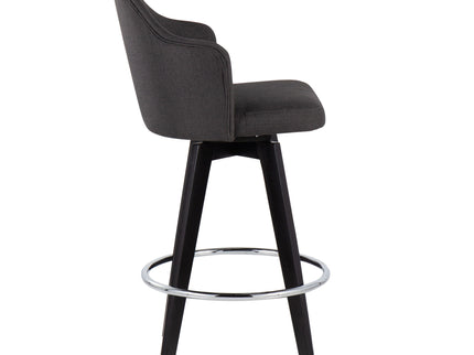 Ahoy - Contemporary Fixed Height Counter Stool With Round Footrest (Set of 2)