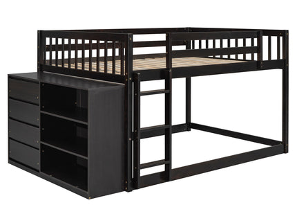 Bunk Bed With 4 Drawers And 3 Shelves