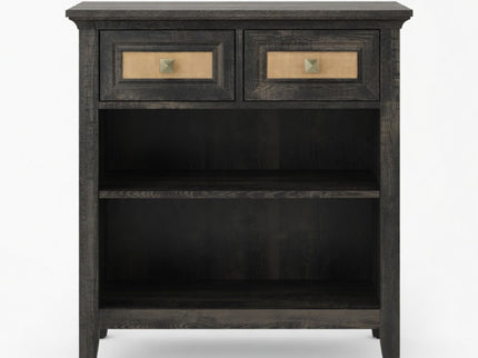 Storage Cabinet With 2 Drawers And 2 Shelves - Coffee