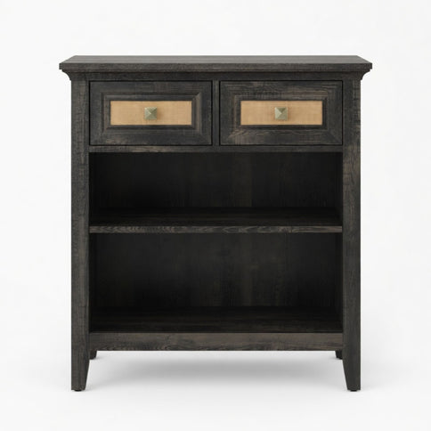 Storage Cabinet With 2 Drawers And 2 Shelves - Coffee