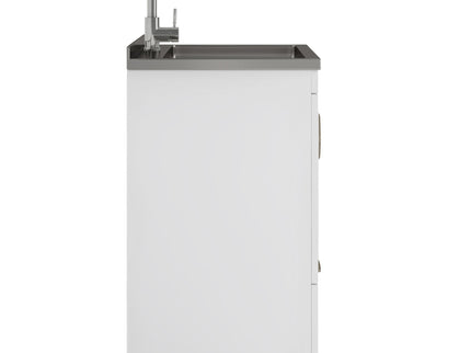 Cardinal - Laundry Cabinet With Faucet And Sink - White - Wood