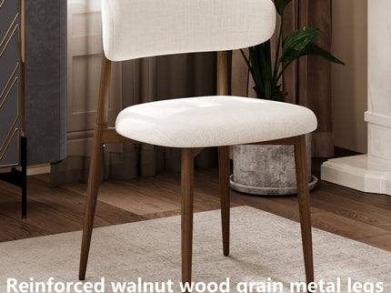 Upholstered Dining Chairs For Dining Room (Set of 2) - Beige