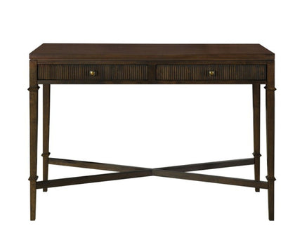 Fluted - 2 Drawer Storage Console Table - Brown