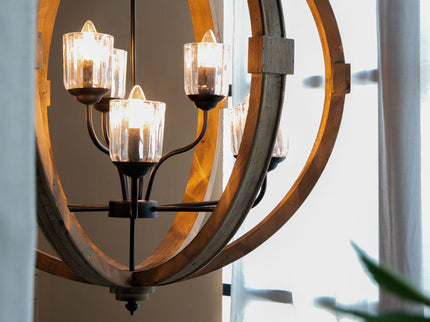 Chandelier, Hanging Light Fixture With Adjustable Chain For Kitchen, Bulb Not Included