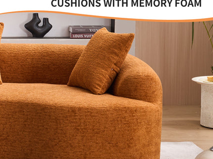 4 Seater Sofa With Fabric, 30D, 60 Hardness Full Sponge, 4 Pillow For Living Room, Home Furniture Sleeper Sectional Sofa For Apartment