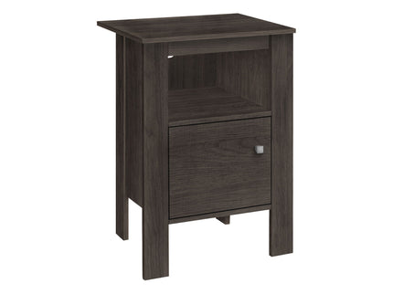 Accent Nightstand Side Table, Storage, Transitional - Oak