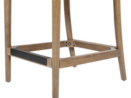 Leon - Arched Back & Upholstered Counter Stool (Set of 2) - Ivory White